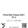 Pinot Noir Poesia 2021, 75 cl, Malans, AOC Graubünden