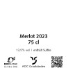 Merlot 2023, 75 cl, Malans, AOC Graubünden, Bio Suisse