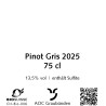 Pinot Gris 2025, 75 cl, Malans, AOC Graubünden, Bio Suisse